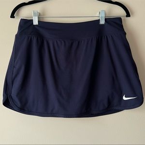 Nike Tennis Skirt in Navy with Swoosh Logo